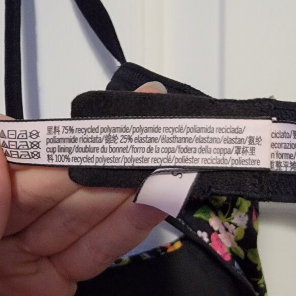 Victoria's Secret Bombshell Push-Up T-Shirt Bra, Birds Of Paradise, 36A - Picture 8 of 10